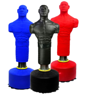 body opponent bag, freestanding punching bag, boxing training bag, MMA training bag, kickboxing bag, martial arts equipment, realistic punching dummy, adjustable height bag, self-defense training bag, gym training equipment