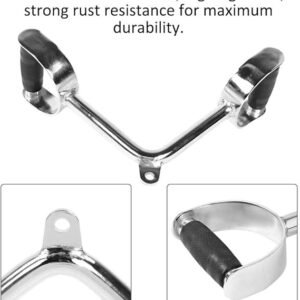 V-Grip Double D Handle Pulley Attachment - Zuheri Sports
