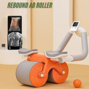 ab roller, core trainer, rebound ab wheel, fitness gear, home workout, abdominal trainer, dual-wheel roller, gym equipment, exercise roller, core strength