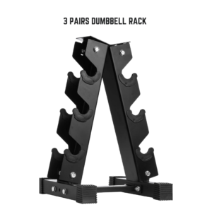 dumbbell rack, 3-pair dumbbell rack, weight storage, gym equipment, home gym, compact dumbbell rack, space-saving, dumbbell holder, workout organizer, gym storage, durable weight rack, fitness gear