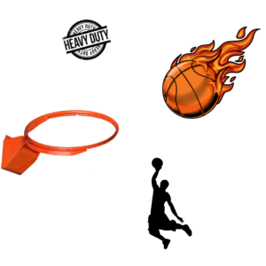 professional basketball hoop, breakaway basketball rim, heavy-duty basketball goal, weather-resistant basketball hoop, high-performance basketball rim, durable basketball net, regulation-size basketball hoop, slam dunk hoop