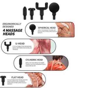 portable massage gun, deep tissue massage device, muscle recovery tool, compact massager, rechargeable massage gun, silent massager, adjustable massage therapy device, handheld percussion massager