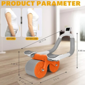 ab roller, core trainer, rebound ab wheel, fitness gear, home workout, abdominal trainer, dual-wheel roller, gym equipment, exercise roller, core strength