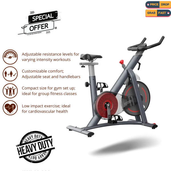 commercial stationary bike, indoor cycling bike, adjustable exercise bike, gym workout equipment, high-intensity cardio bike, low-impact fitness bike, heavy-duty spin bike, adjustable resistance bike, professional exercise bike, home workout bike.