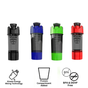 protein shaker, gym bottle, BPA-free shaker, supplement bottle, kinetic mixer, fitness bottle, pre-workout shaker, portable protein shaker, shaker with storage, leak-proof shaker