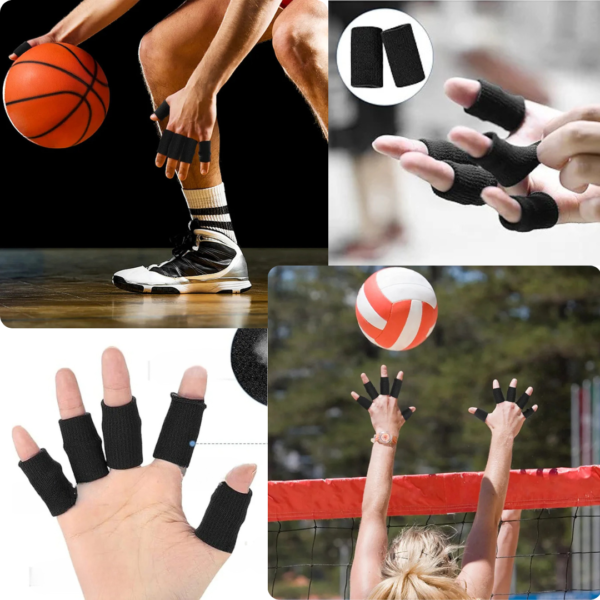 finger support bands, finger sleeves, finger protection, sports finger bands, basketball finger support, volleyball finger guard, injury prevention, joint pain relief, breathable finger sleeves, lightweight finger wraps, compression finger bands, arthritis support, weightlifting finger protection, fitness accessories, unisex finger bands