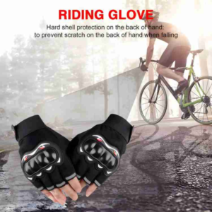 half-finger biker gloves, motorcycle gloves, cycling gloves, protective gloves, breathable bike gloves, anti-slip gloves, knuckle protection gloves, durable riding gloves, outdoor sports gloves, reflective gloves