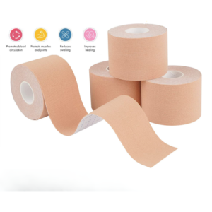 kinesiology tape, sports tape, athletic tape, joint support, muscle tape, recovery tape, workout accessories, fitness tape, injury prevention, training gear