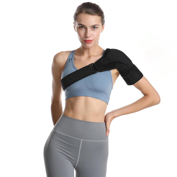 shoulder brace, joint support, left shoulder, right shoulder, neoprene brace, unisex support, injury recovery, shoulder pain, gym gear, compression brace