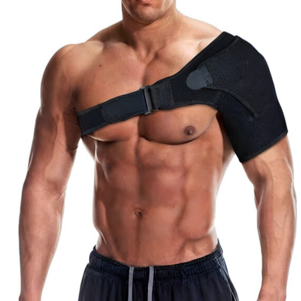shoulder brace, joint support, left shoulder, right shoulder, neoprene brace, unisex support, injury recovery, shoulder pain, gym gear, compression brace