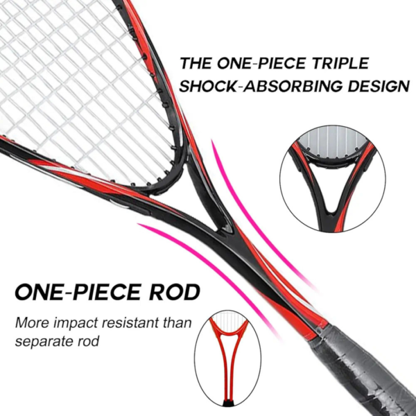 squash racket, professional squash gear, anti-slip handle, power shaft racket, carbon fiber racket, squash accessories, sports equipment