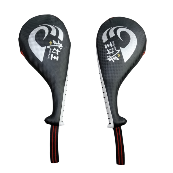 Taekwondo gear, kick pads, martial arts training, karate equipment, Muay Thai pads, double blade target, training gear, strike pads, fitness tools, combat sports