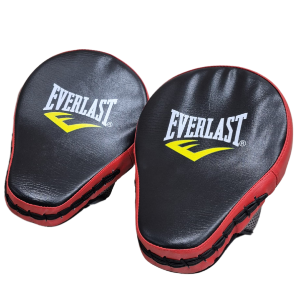 punching pads, boxing mitts, Everlast training gear, MMA training pads, kickboxing pads, shock-absorbing mitts, durable boxing equipment, training accessories