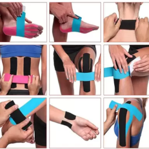 kinesiology tape, sports tape, athletic tape, joint support, muscle tape, recovery tape, workout accessories, fitness tape, injury prevention, training gear