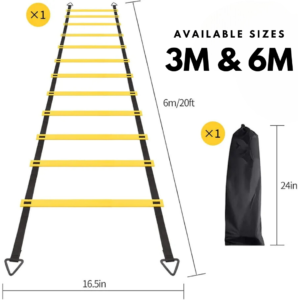 agility training ladder, speed ladder, fitness training tool, 3m agility ladder, 6m agility ladder, portable workout equipment, footwork trainer, sports ladder, durable agility ladder, speed and coordination trainer