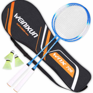 badminton racket set, badminton kit, beginner badminton, sports set, outdoor games, indoor badminton, kids badminton, adult racket set, shuttlecock set, portable badminton set