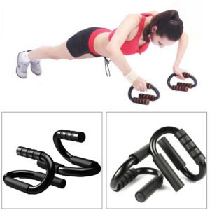 Push-Up Bars; deep impact strength training & better results