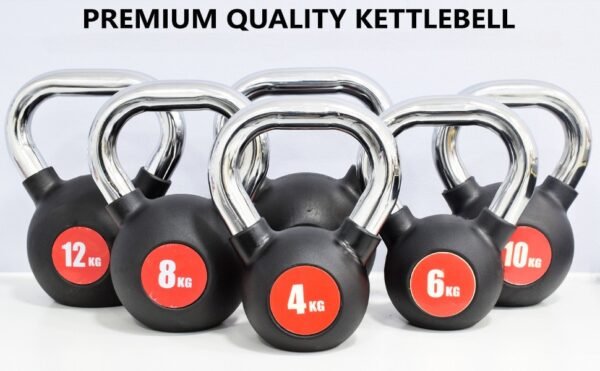 Steel kettlebells, strength training, full-body workouts, functional fitness, HIIT, durable gym equipment, ergonomic handle, home gym, core training, kettlebell exercises.
