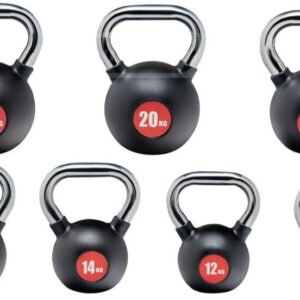Steel kettlebells, strength training, full-body workouts, functional fitness, HIIT, durable gym equipment, ergonomic handle, home gym, core training, kettlebell exercises.