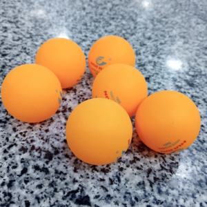 3-star table tennis balls, professional ping pong balls, durable table tennis balls, seamless design balls, bright orange ping pong balls, lightweight table tennis balls, tournament-grade ping pong balls, pack of six table tennis balls
