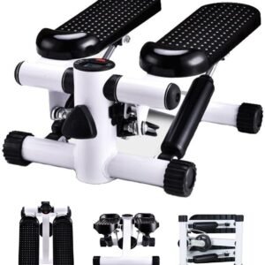 elliptical mini stepper, compact stepper, full-body workout equipment, home exercise machine, resistance band stepper, durable mini stepper, low-impact cardio, adjustable resistance stepper, portable stepper, quiet home gym equipment