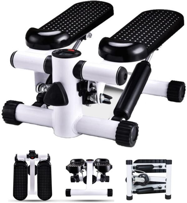 elliptical mini stepper, compact stepper, full-body workout equipment, home exercise machine, resistance band stepper, durable mini stepper, low-impact cardio, adjustable resistance stepper, portable stepper, quiet home gym equipment