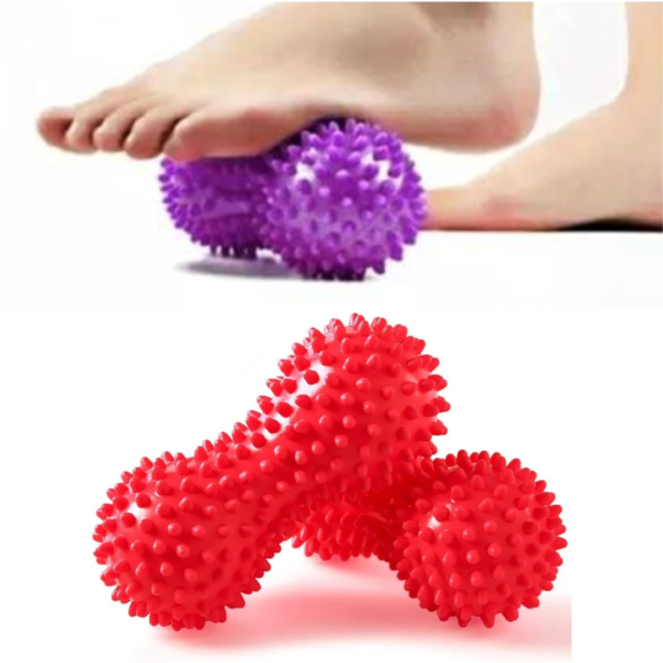 peanut massage ball, muscle recovery, deep tissue massage, trigger point therapy, fitness tool, pain relief, spiky massage ball, physical therapy, myofascial release, flexibility improvement