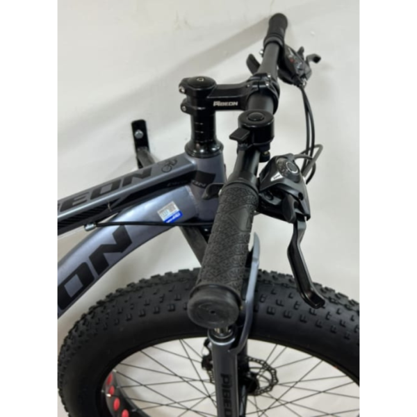 Flying Pigeon fat tyre bike, fat tyre mountain bike, 26 inch mountain bike, 21 speed bike, 24 speed bike, off-road bike, all-terrain bike, mechanical disc brake bike, fat tire MTB, mountain bike with suspension, rugged terrain bike, adventure bike, double wall rim bike