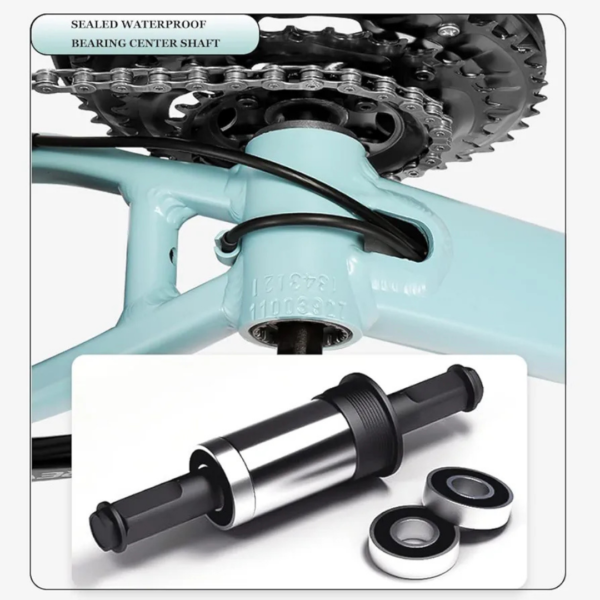 mountain bike, 24-inch frame, 27-speed, disc brakes, front fork suspension, hardtail bike, L-TWOO A5, off-road bike, durable mountain bike, adventure bike