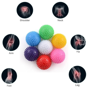 spiky massage ball, muscle relief, deep tissue massage, 6.8cm massage ball, 9cm massage ball, trigger point therapy, pain relief, workout recovery, plantar fasciitis, flexibility improvement, self-massage