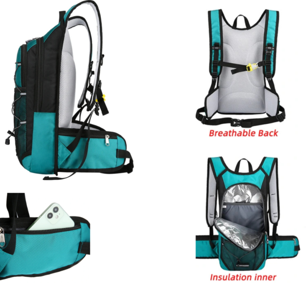 tactical hiking bag, durable backpack, MOLLE backpack, outdoor gear bag, water-resistant hiking bag, hydration backpack, hiking daypack, trekking backpack, military-style backpack, adjustable strap backpack