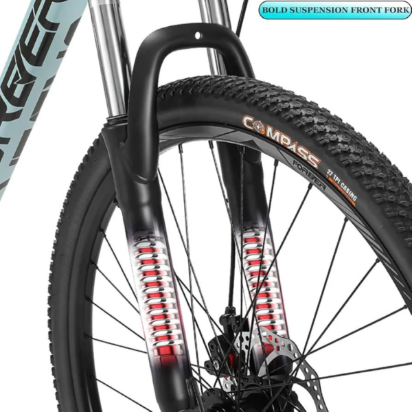 mountain bike, 24-inch frame, 27-speed, disc brakes, front fork suspension, hardtail bike, L-TWOO A5, off-road bike, durable mountain bike, adventure bike