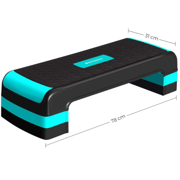 Adjustable aerobic steppers, workout steppers, cardio fitness steppers, non-slip aerobic stepper, height-adjustable steppers, home gym steppers, portable exercise steppers, strength training steppers, step aerobics platform, durable aerobic steppers