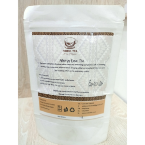 allergy relief tea, herbal tea for allergies, natural sinus remedy, anti-inflammatory tea, respiratory health tea, antioxidant tea, soothing herbal blend, allergy tea, chemical-free tea, natural wellness tea