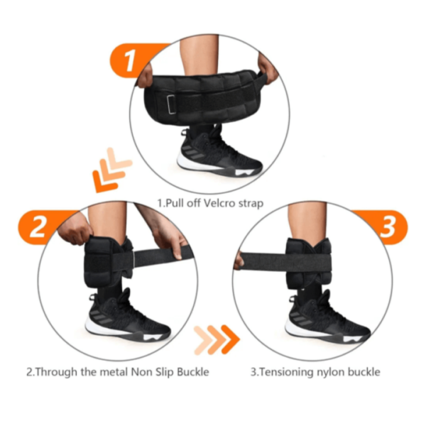 Adjustable Ankle Weights, Adjustable Wrist Weights, 2.5kg Ankle Weights, Customizable Wrist Weights, Strength Training Weights, Portable Workout Weights, Resistance Weights, Adjustable Fitness Weights, Removable Weight Pouches, Ankle Wrist Exercise Weights.