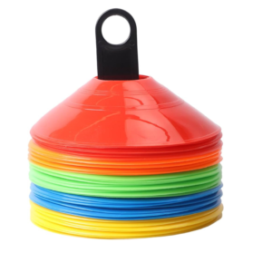agility training cones, speed training cones, durable sports cones, marker cones, training equipment, sports accessories, multi-surface cones, bright-colored cones, portable training cones, agility drills, fitness training cones