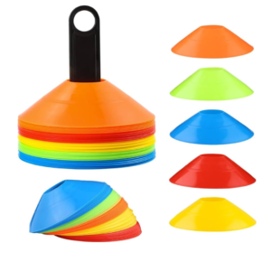 agility training cones, speed training cones, durable sports cones, marker cones, training equipment, sports accessories, multi-surface cones, bright-colored cones, portable training cones, agility drills, fitness training cones