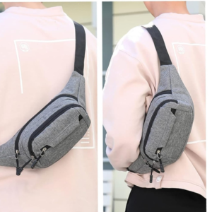 fanny pack, waist bag, belt bag, travel accessories, festival gear, hands-free bag, unisex bag, everyday carry, crossbody pack, minimalist bag