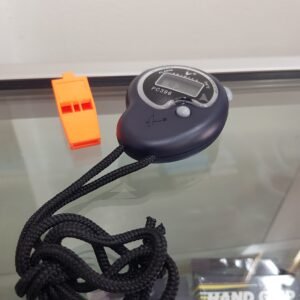 stopwatch and whistle set, coach whistle, digital stopwatch, sports timer, training gear, referee tools, timing device, sports whistle, stopwatch with whistle, fitness training equipment, school sports gear, stopwatch for coaches