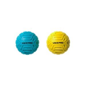 LIVEPRO massage ball, muscle relief ball, trigger point massage ball, myofascial release ball, portable massage ball, textured massage ball, deep tissue massage ball, fitness recovery ball, massage ball for muscle knots, compact massage ball, durable massage ball, multi-size massage ball