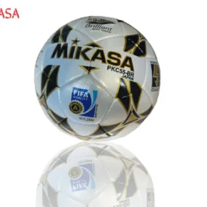 MIKASA soccer ball, FIFA-approved soccer ball, professional soccer ball, durable soccer ball, synthetic leather soccer ball, 32-panel soccer ball, machine-stitched soccer ball, soccer ball for turf, soccer ball for grass, premium soccer ball