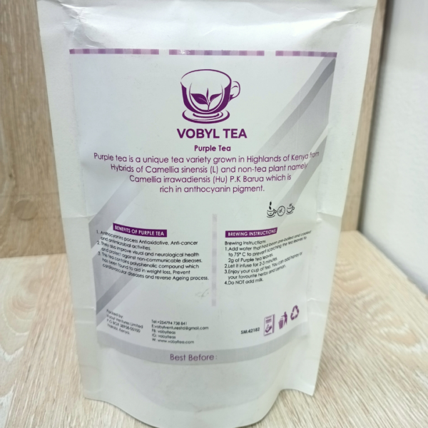 organic purple tea, Kenyan purple tea, antioxidant tea, low caffeine tea, purple leaf tea, detox tea, weight loss tea, heart health tea, calming herbal tea, vibrant purple tea