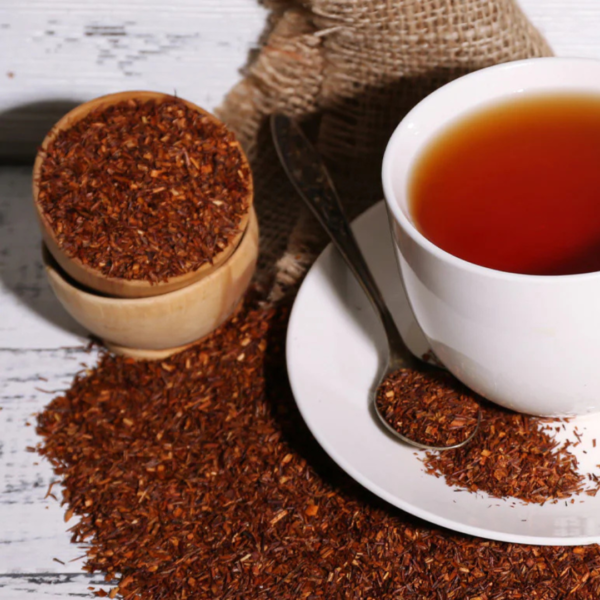 organic rooibos tea, caffeine-free tea, herbal tea, antioxidant tea, rooibos health benefits, digestion tea, sleep tea, calming tea, immune support tea, South African tea, kids herbal tea, natural tea blend