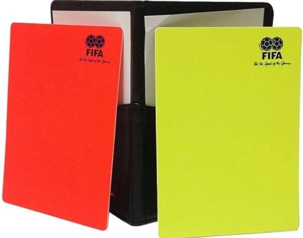 referee card, yellow and red cards, referee card set, sports referee gear, soccer referee cards, football official cards, sports officiating tools, red card, yellow card, match official kit, referee accessories