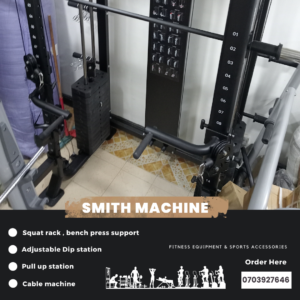 smith machine, home gym equipment, full-body strength machine, weightlifting machine, guided barbell, squat rack, bench press machine, strength training machine, gym equipment for safety, smith workout system