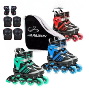 Papaison inline skates, lighting wheels, adjustable skate shoes, protective gear, beginner inline skates, durable inline skates, breathable skate shoes, size-adjustable skates, kids inline skates, adult inline skates