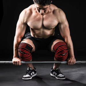 knee wrap, knee support, gym knee brace, adjustable knee strap, compression wrap, bessgym knee wrap, joint support, injury prevention, knee stability, leg wrap for workouts