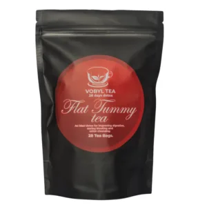 organic flat tummy tea, detox tea, bloating relief tea, peppermint tea, dandelion root tea, herbal digestive tea, natural cleanse tea, caffeine-free detox tea, weight management tea, organic belly tea