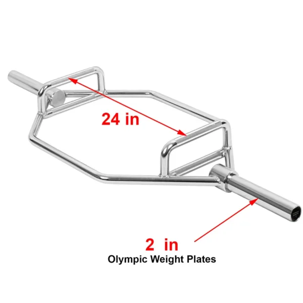 Olympic Trap Bar, Hex Bar, Deadlift Bar, Strength Training Equipment, Home Gym Essentials, Powerlifting Gear, Weightlifting Barbell, Trap Bar for Deadlifts, Fitness Equipment, Joint-Friendly Workout