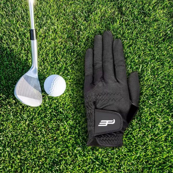 golf glove, breathable golf glove, black golf glove, nano fabric glove, left hand golf glove, golf accessories, durable golf glove, all-weather golf glove
